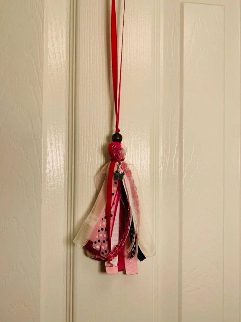 Pink Tassel Ribbon Bookmark